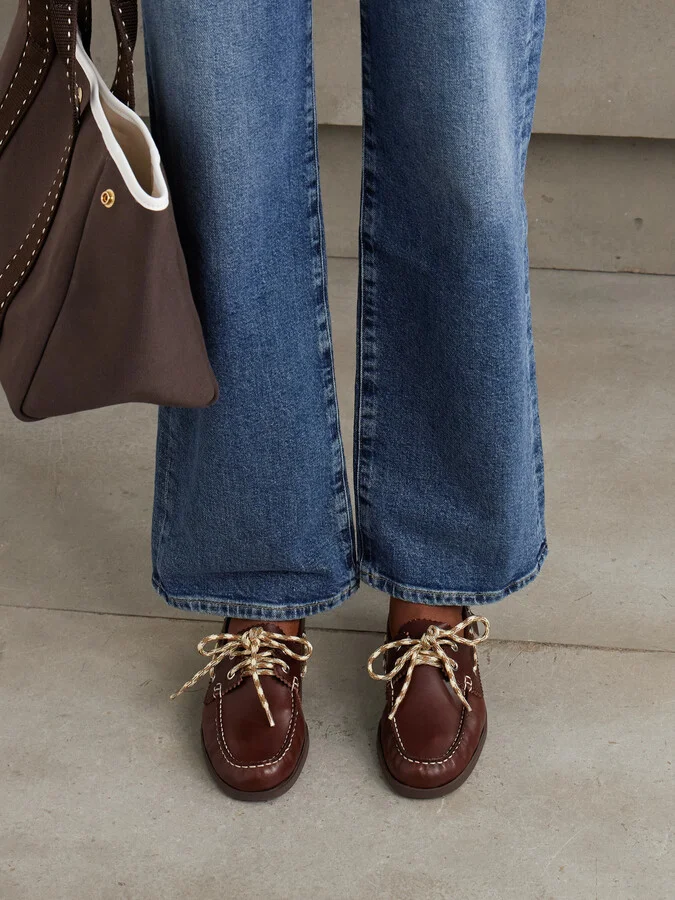 Loeffler Randall - Franco Leather Boat Shoes - Brown - Image 2