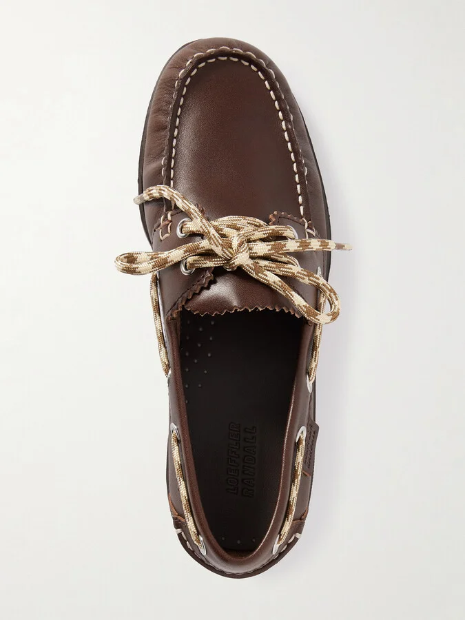 Loeffler Randall - Franco Leather Boat Shoes - Brown - Image 5
