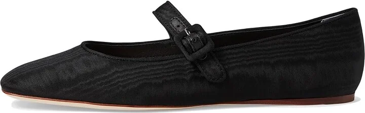 Loeffler Randall Ginger Mary Jane Flat Women's Shoes Black/Black : 5 B - Medium, Leather - Image 5