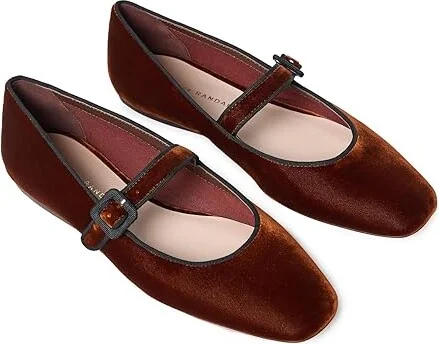 Loeffler Randall Ginger Mary Jane Flat Women's Shoes Sienna/Black : 7.5 B - Medium, Leather - Image 2