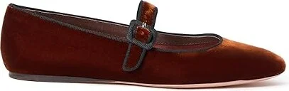 Loeffler Randall Ginger Mary Jane Flat Women's Shoes Sienna/Black : 7.5 B - Medium, Leather - Image 4