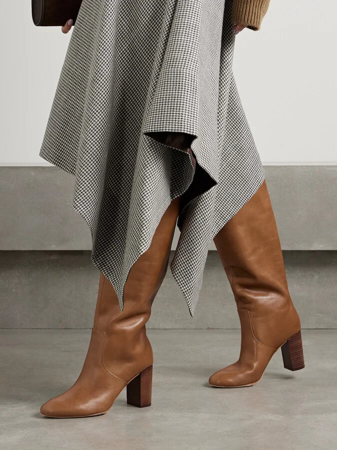 Loeffler Randall - Goldy Leather Knee Boots - Brown - Image 2