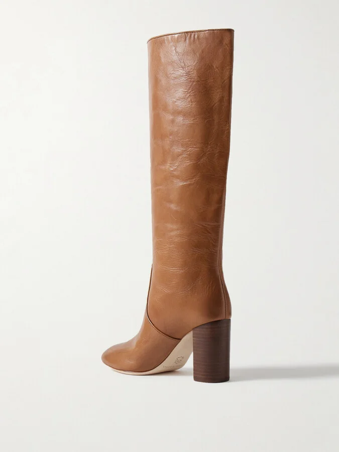 Loeffler Randall - Goldy Leather Knee Boots - Brown - Image 3