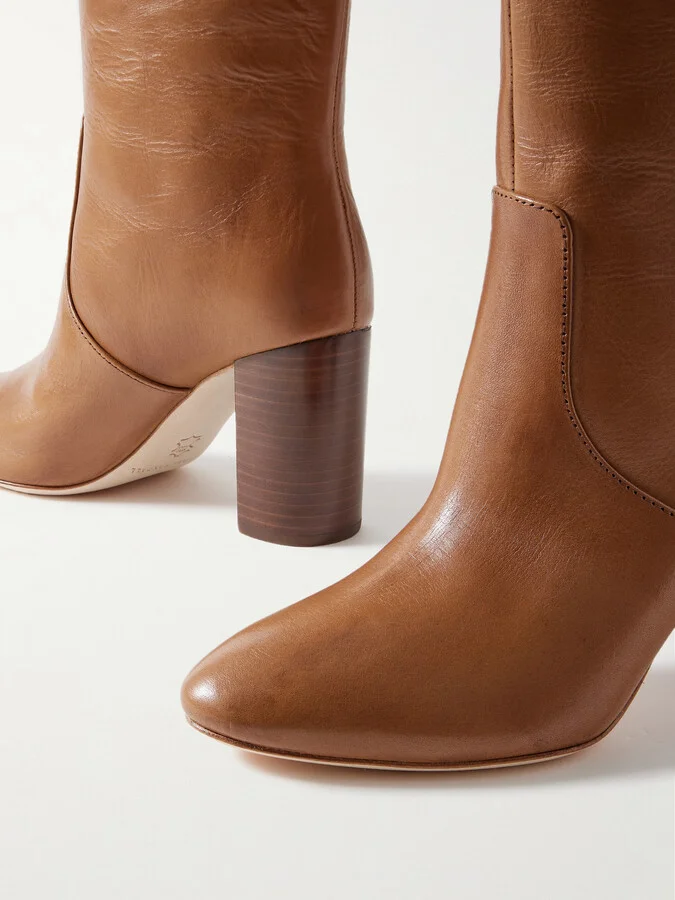 Loeffler Randall - Goldy Leather Knee Boots - Brown - Image 4