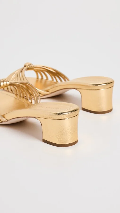 Loeffler Randall Hazel Knot Mid Heel Mule Sandals - Image 3
