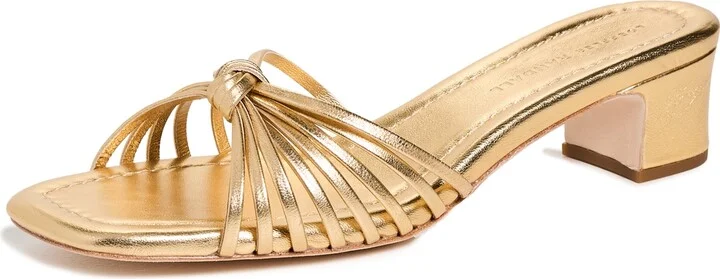 Loeffler Randall Hazel Knot Mid Heel Mule Sandals