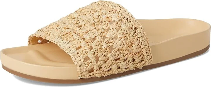 Loeffler Randall Henri Crochet Raffia Band Footbed Sandals Women's Sandals Natural : 5 B - Medium, Leather - Image 5
