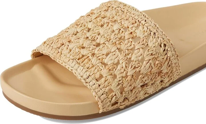 Loeffler Randall Henri Crochet Raffia Band Footbed Sandals Women's Sandals Natural : 5 B - Medium, Leather - Image 7