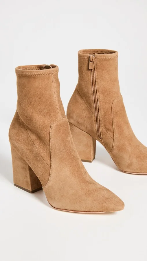 Loeffler Randall Isla Slim Ankle Bootie with Chunky Heel - Image 2