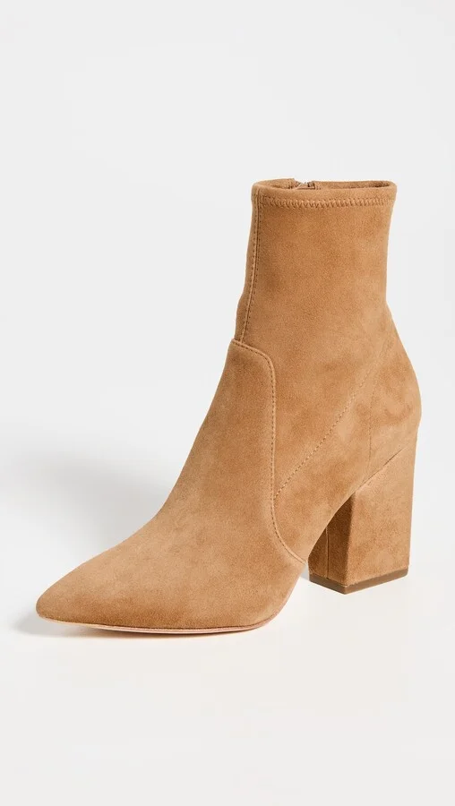 Loeffler Randall Isla Slim Ankle Bootie with Chunky Heel - Image 3