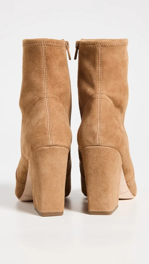 Loeffler Randall Isla Slim Ankle Bootie with Chunky Heel - Image 4