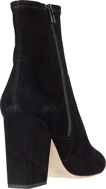 Loeffler Randall Isla Slim Ankle Bootie Women's Shoes Black 1 : 9 B - Medium, Suede - Image 4