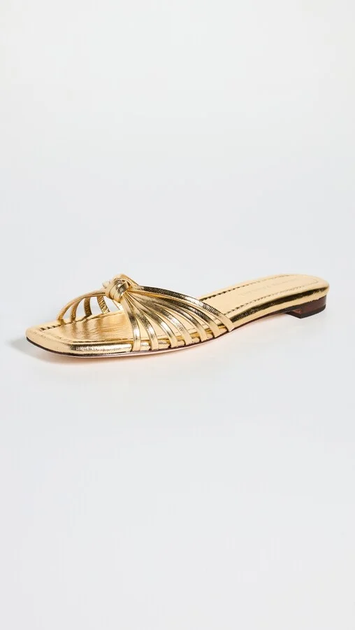 Loeffler Randall Izzie Leather Knot Flat Sandals - Image 2