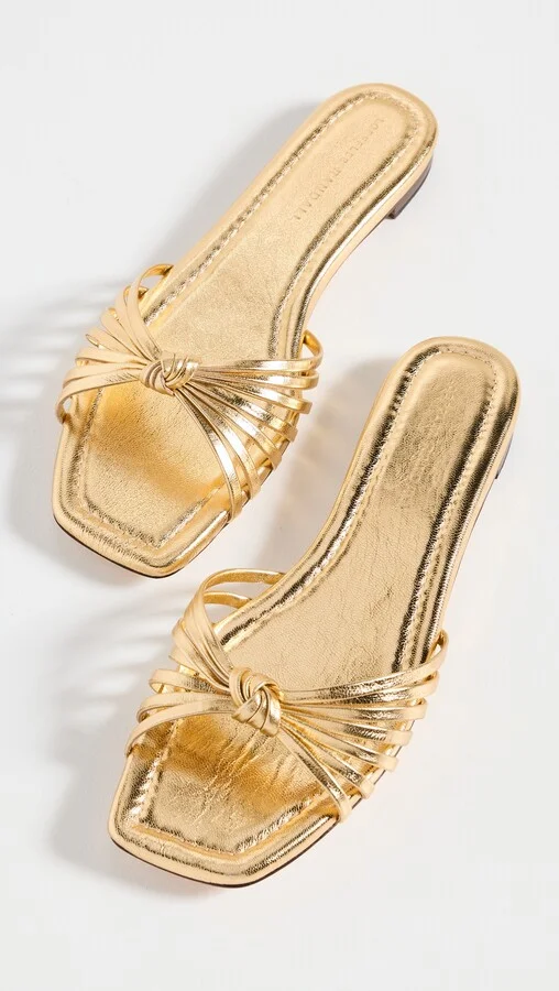 Loeffler Randall Izzie Leather Knot Flat Sandals - Image 5