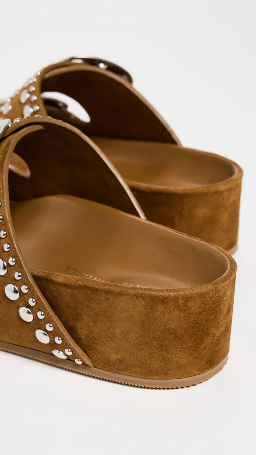 Loeffler Randall Jack Two Band Sandals With Studs - Image 4