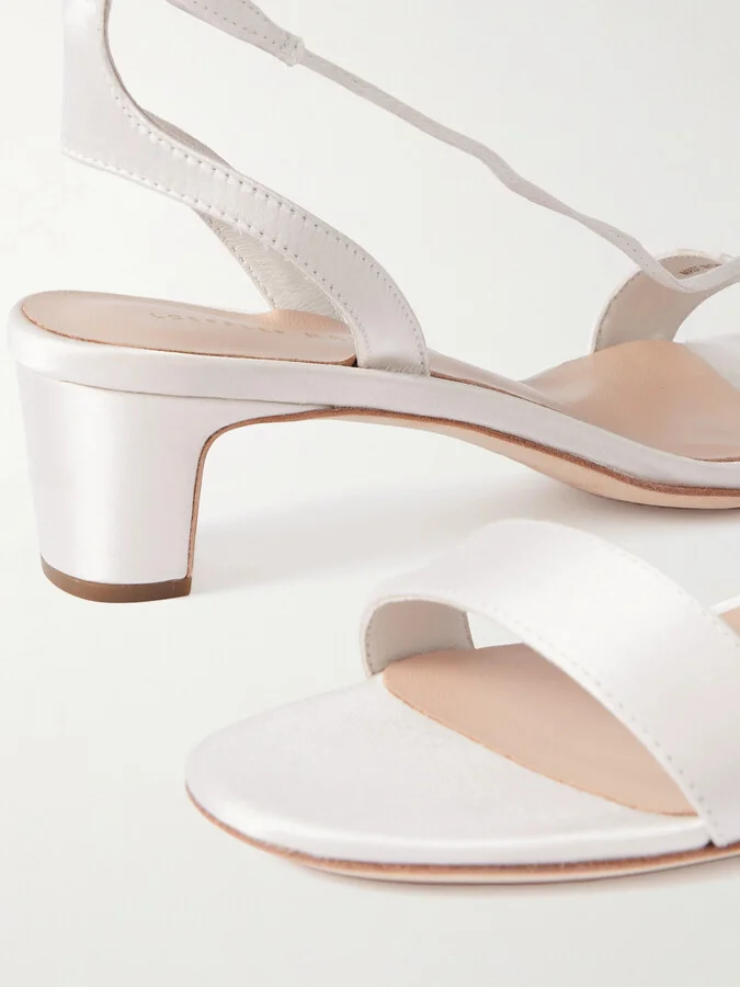 Loeffler Randall - Jackie Satin Sandals - Silver - Image 4