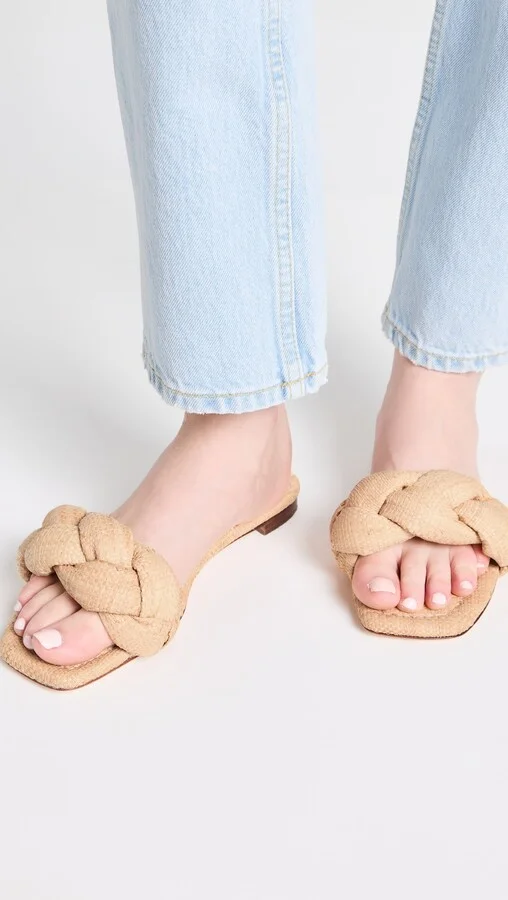 Loeffler Randall Joanna Braided Band Flat Sandals - Image 3