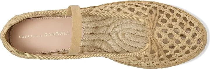 Loeffler Randall Kayla Women's Flat Shoes Natural : 12 B - Medium, Mesh/Textile - Image 2