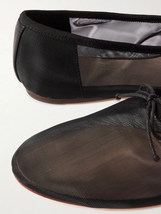 Loeffler Randall - Landon Mesh Ballet Flats - Black - Image 4