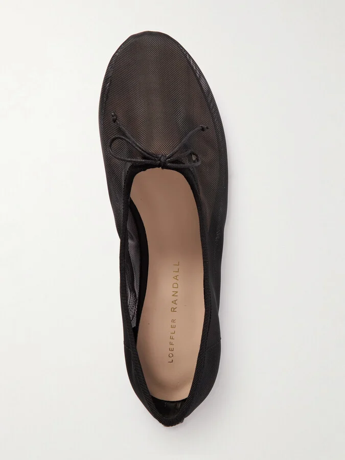 Loeffler Randall - Landon Mesh Ballet Flats - Black - Image 5