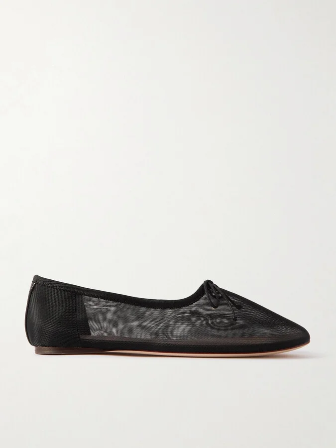 Loeffler Randall - Landon Mesh Ballet Flats - Black