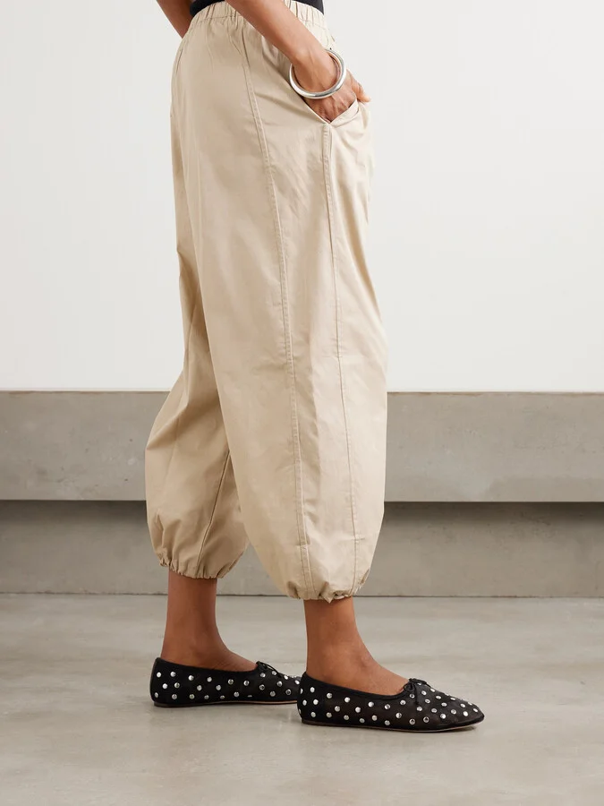 Loeffler Randall - Landon Studded Mesh Ballet Flats - Black - Image 2