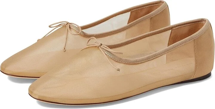 Loeffler Randall Landon Women's Flat Shoes Caramel : 9 B - Medium, Mesh/Textile