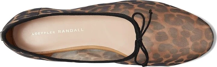 Loeffler Randall Landon Women's Flat Shoes Watercolor Leopard : 11.5 B - Medium, Mesh/Textile - Image 2