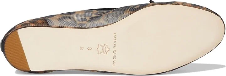 Loeffler Randall Landon Women's Flat Shoes Watercolor Leopard : 11.5 B - Medium, Mesh/Textile - Image 3