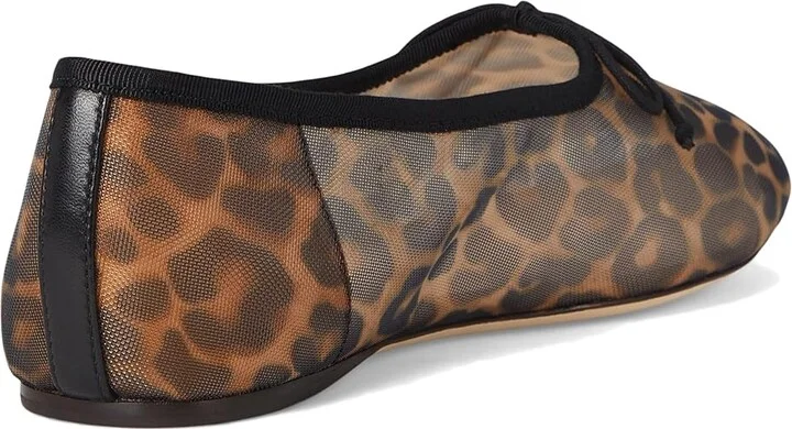 Loeffler Randall Landon Women's Flat Shoes Watercolor Leopard : 11.5 B - Medium, Mesh/Textile - Image 4
