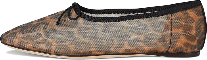 Loeffler Randall Landon Women's Flat Shoes Watercolor Leopard : 11.5 B - Medium, Mesh/Textile - Image 6