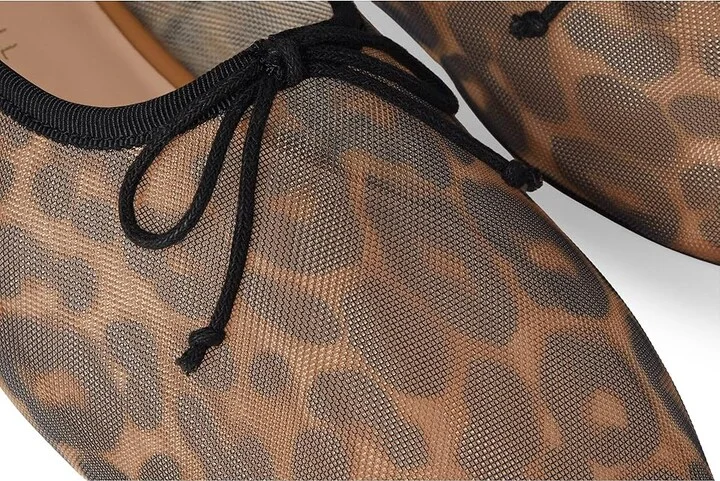 Loeffler Randall Landon Women's Flat Shoes Watercolor Leopard : 11.5 B - Medium, Mesh/Textile - Image 7