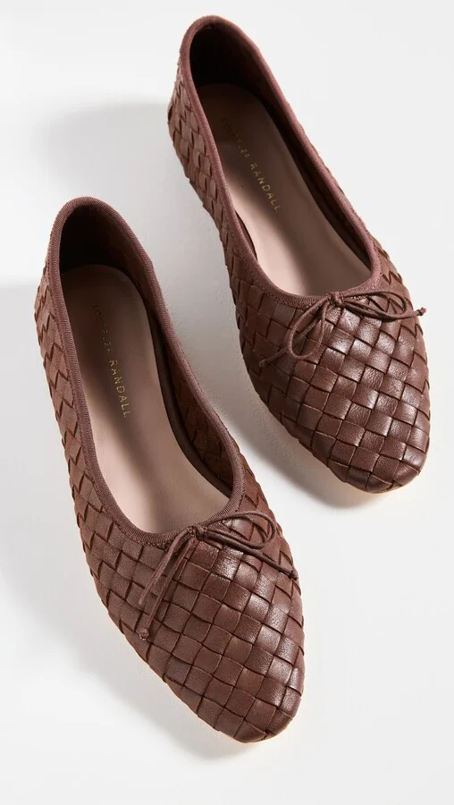 Loeffler Randall Landry Woven Leather Ballet Flats - Image 3