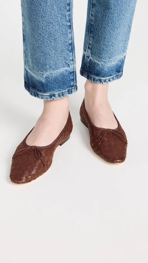 Loeffler Randall Landry Woven Leather Ballet Flats - Image 4