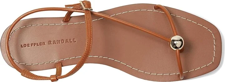Loeffler Randall Lara Strappy Flat Sandals with Ball Women's Wedge Shoes Black : 8.5 B - Medium, Leather - Image 8