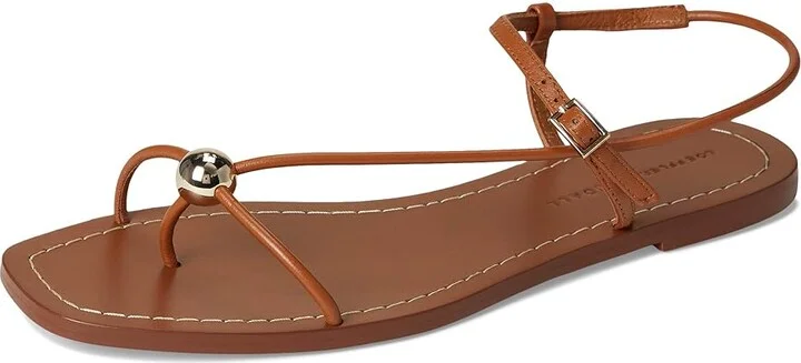Loeffler Randall Lara Strappy Flat Sandals with Ball Women's Wedge Shoes Black : 8.5 B - Medium, Leather - Image 11