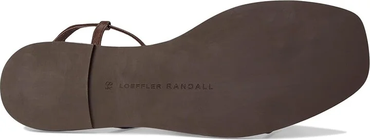 Loeffler Randall Lara Strappy Flat Sandals with Ball Women's Wedge Shoes Espresso : 11.5 B - Medium, Leather - Image 3