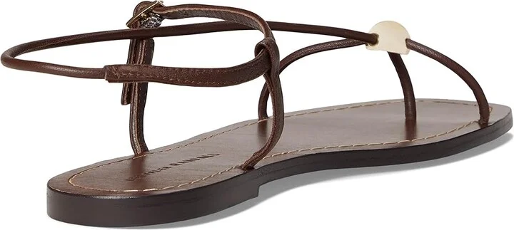 Loeffler Randall Lara Strappy Flat Sandals with Ball Women's Wedge Shoes Espresso : 11.5 B - Medium, Leather - Image 4