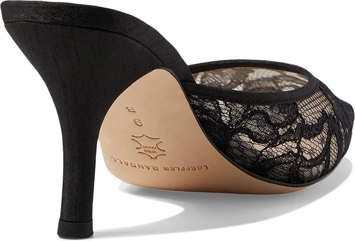 Loeffler Randall Layla Mesh Mule Women's Shoes Black : 11.5 B - Medium, Leather - Image 4