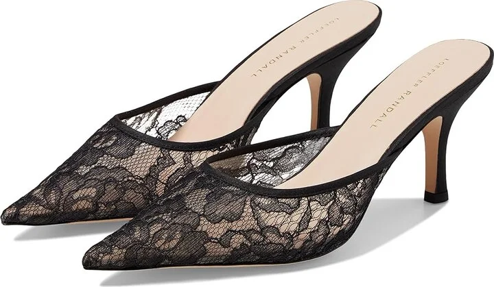 Loeffler Randall Layla Mesh Mule Women's Shoes Black : 11.5 B - Medium, Leather