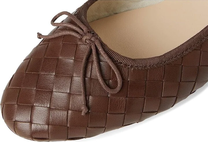 Loeffler Randall Leonie Soft Ballet Flat Women's Sandals Espresso : 11 B - Medium, Leather/Suede - Image 7