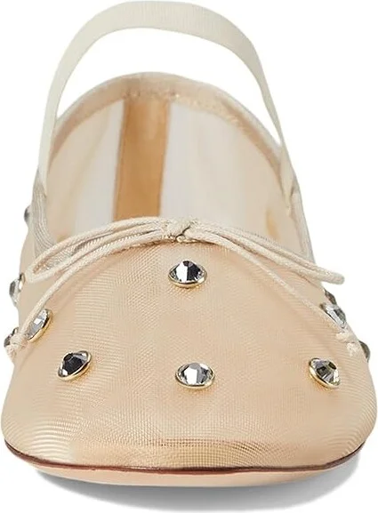 Loeffler Randall Leonie Women's Shoes Cream/Crystal : 6 B - Medium, Leather - Image 2