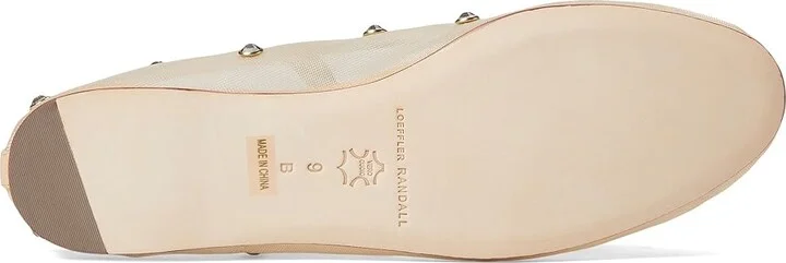 Loeffler Randall Leonie Women's Shoes Cream/Crystal : 6 B - Medium, Leather - Image 3