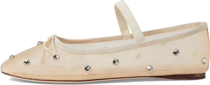 Loeffler Randall Leonie Women's Shoes Cream/Crystal : 6 B - Medium, Leather - Image 5