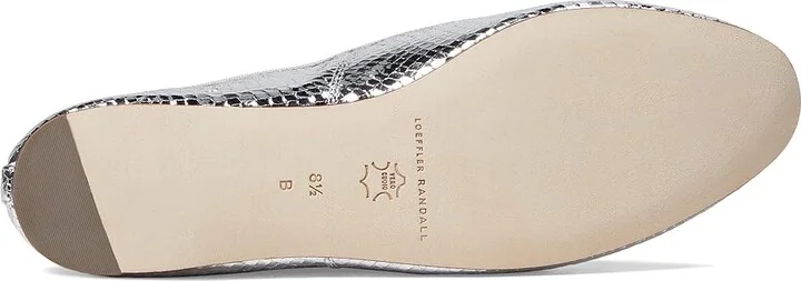 Loeffler Randall Leonie Women's Shoes Silver 1 : 10 B - Medium, Leather - Image 3