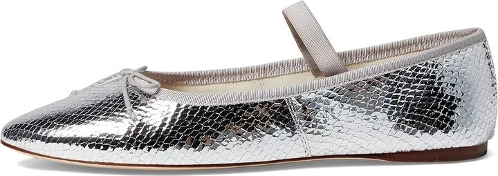 Loeffler Randall Leonie Women's Shoes Silver 1 : 10 B - Medium, Leather - Image 5