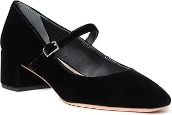 Loeffler Randall Lyra Mary Jane Pump High Women's Heels Black : 9.5 B - Medium, Leather - Image 3
