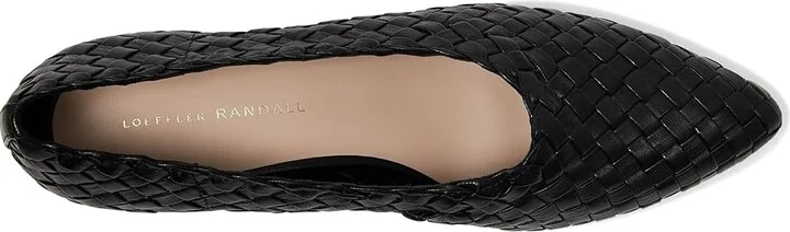 Loeffler Randall Maeve Low Pump High Women's Heels Black : 5.5 B - Medium, Leather/Suede - Image 2