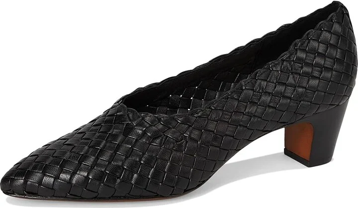 Loeffler Randall Maeve Low Pump High Women's Heels Black : 5.5 B - Medium, Leather/Suede - Image 5