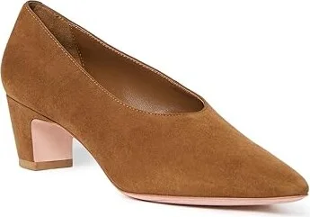 Loeffler Randall Maeve Low Pump High Women's Heels Cacao : 8 B - Medium, Leather/Suede